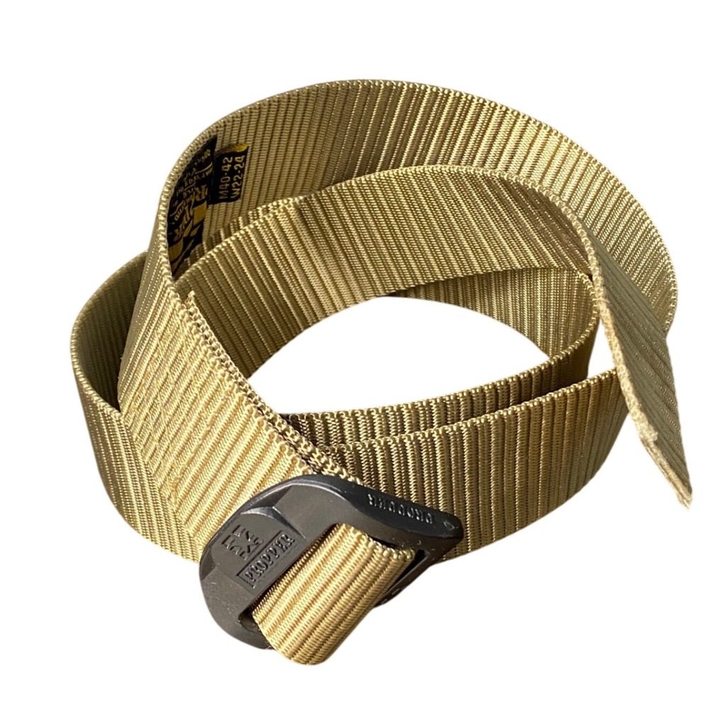 PROPER Tactical Belt Coyote Tan Nylon‎ Cobra Buckle Adjustable